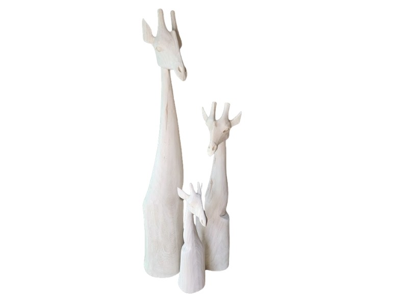 Natural Wood Giraffe